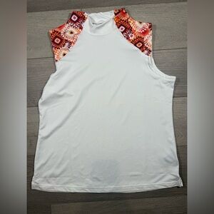 Oxford Golf large Sleeveless Polo Classic Zip Neck Wicking Antimicrobial women